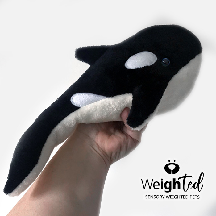 Weighted toy killer whale orca