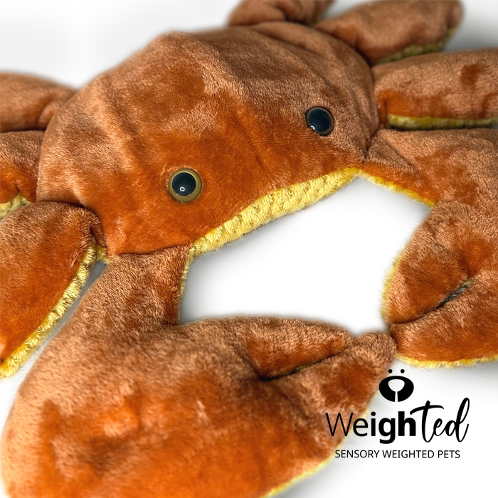 Weighted plushie crab
