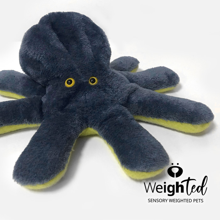 Weighted stuffed octopus