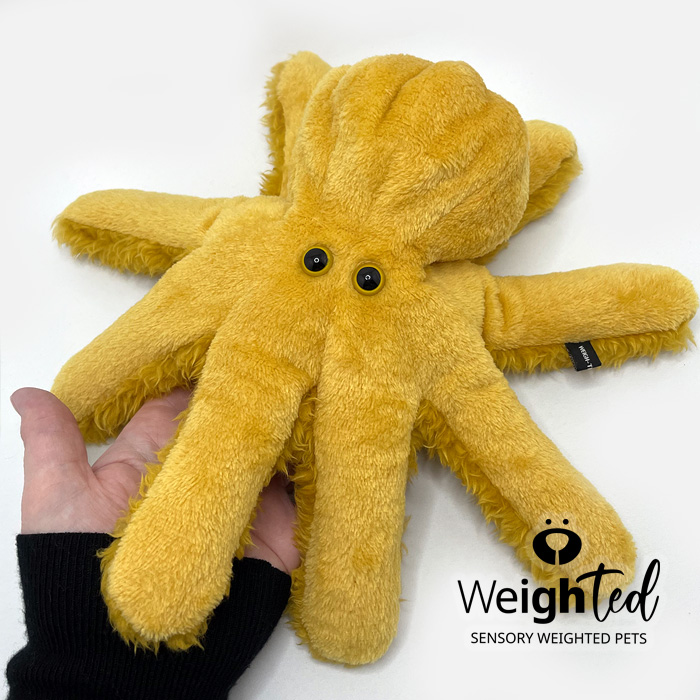 Weighted stuffed octopus