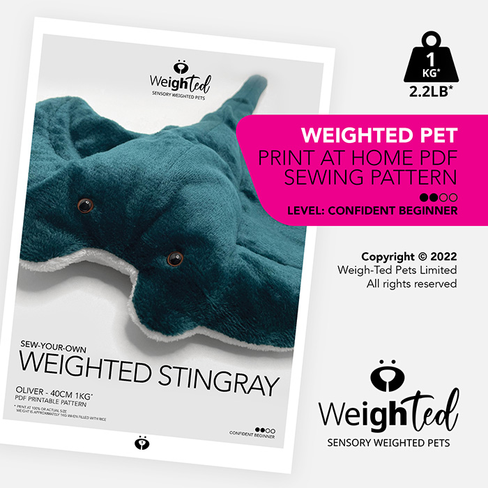Weighted Stingray Manta Ray Sewing Pattern
