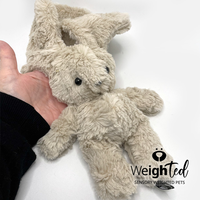 Weighted plush bunny rabbit