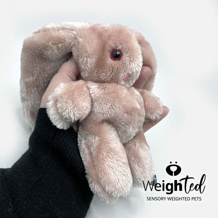 Weighted plush bunny rabbit
