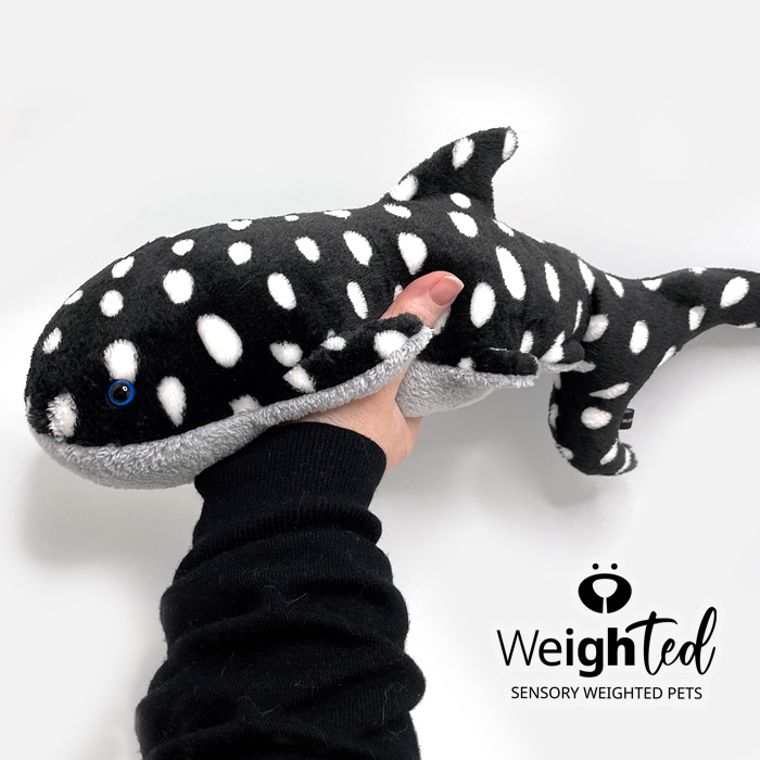 Weighted plush shark