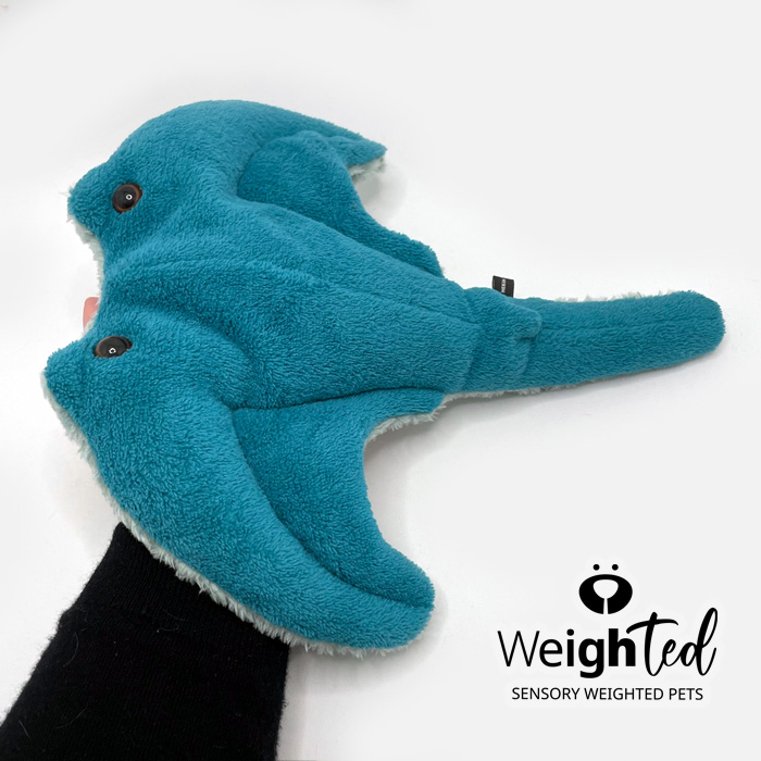 Weighted toy stingray