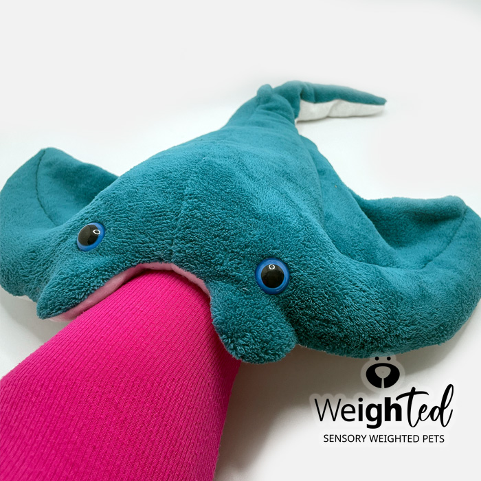 Weighted toy stingray