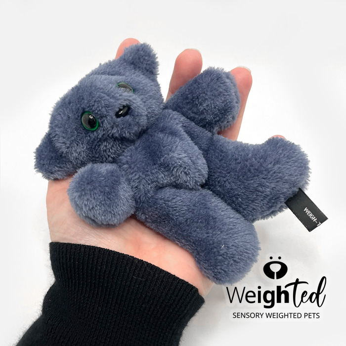 Weighted travel size teddy bear