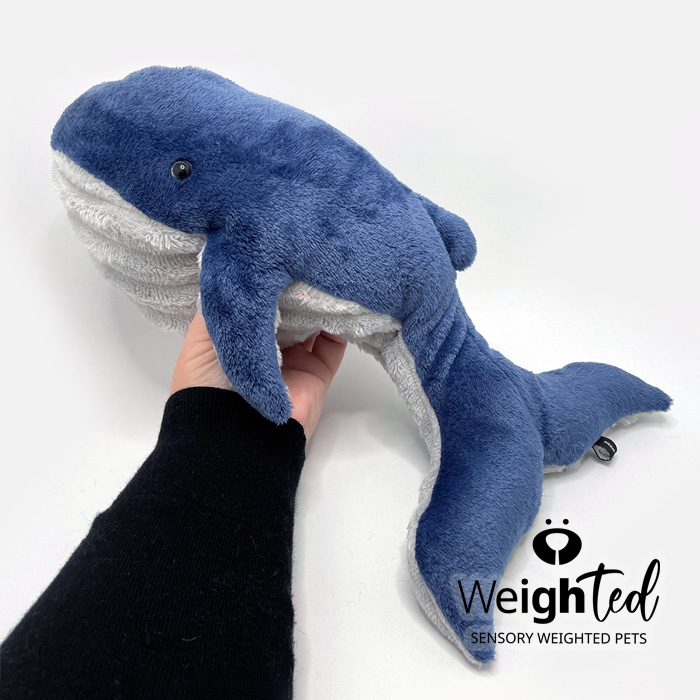 Weighted plush whale