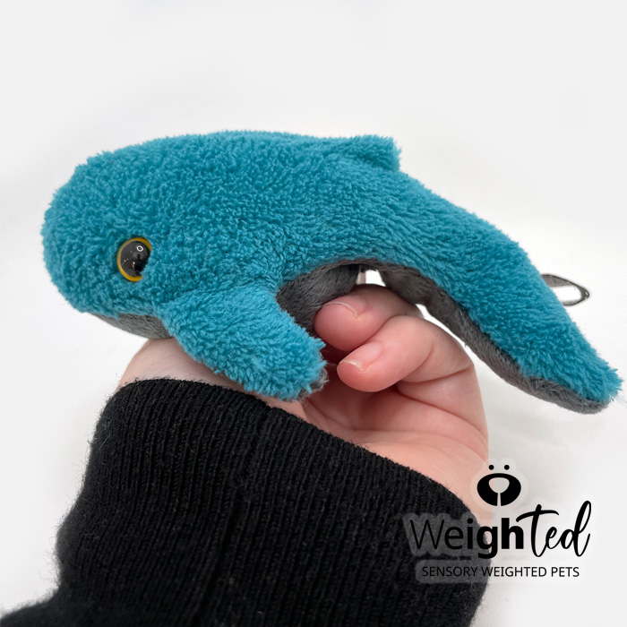 Weighted plush whale