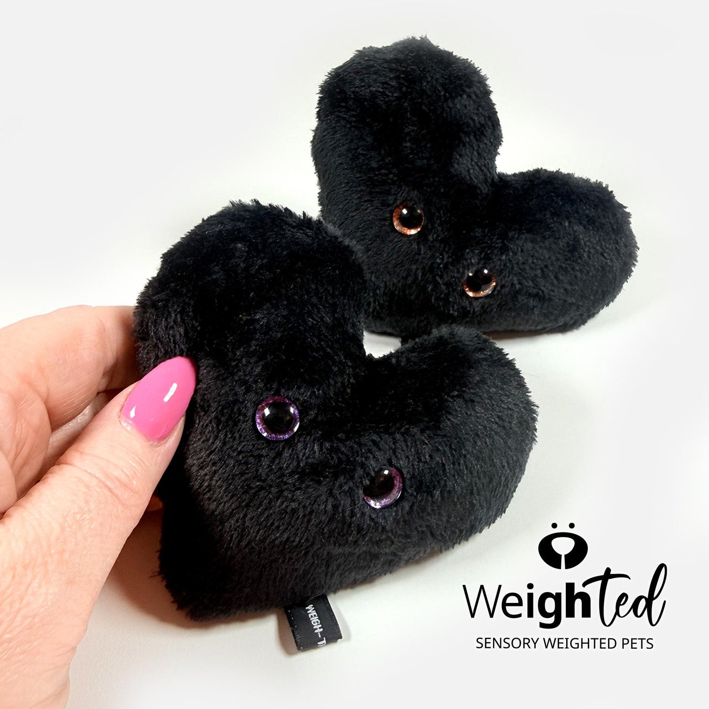 500g Pocket Heart 'Char' & 'Coal'